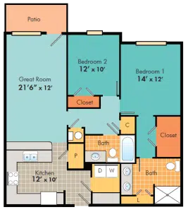 Two bedroom apartments for rent in Fayetteville