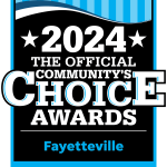 Apartments in Fayetteville, North Carolina Winner badge for the 2024 Official Community's Choice Awards in Fayetteville. Parcstone Apartments For Rent in Fayetteville