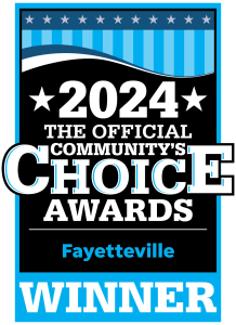 Apartments in Fayetteville, North Carolina Winner badge for the 2024 Official Community's Choice Awards in Fayetteville. Parcstone Apartments For Rent in Fayetteville