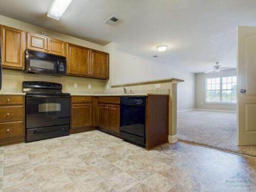 One-Bedroom-Apartments-in-Fayetteville-North Carolina-Kitchen-Living-Room