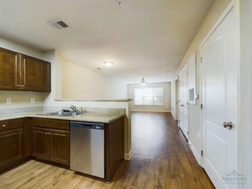 One-Bedroom-Apartments-in-Fayetteville-North Carolina-Kitchen-View-to-Dining-and-Living-Rooms