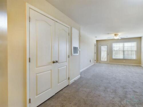 Three-Bedroom-Apartments-in-Fayetteville-North Carolina-Living-Room-with-Door-to-Balcony