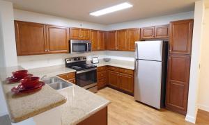 Two Bedroom Apartments in Fayetteville, NC - Renovated Kitchen with Stainless-Steel Appliances